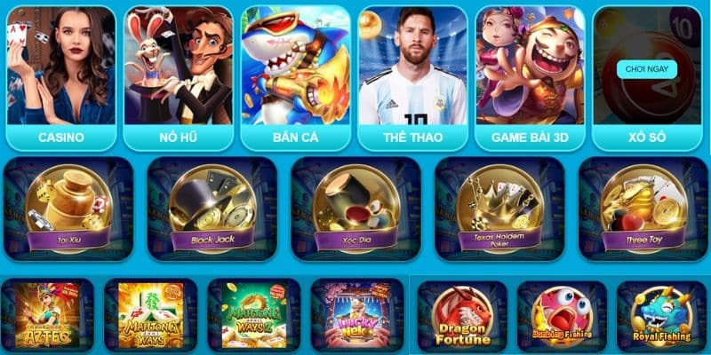 Danh mục game nhà cái Fly88 phục vụ